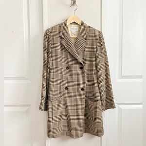 Emanuel Ungaro Wool Boyfriend Blazer / Longline Jacket – Size 10 (44)